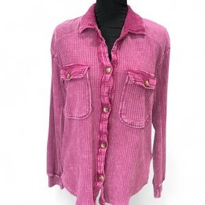 Briggs New York Fuchsia Knit Top